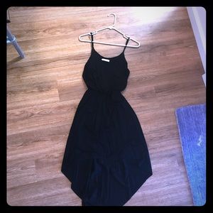 Black hi-low dress